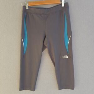 The North Face Gray and Teal Capris Leggings Flight Series Women's Medium